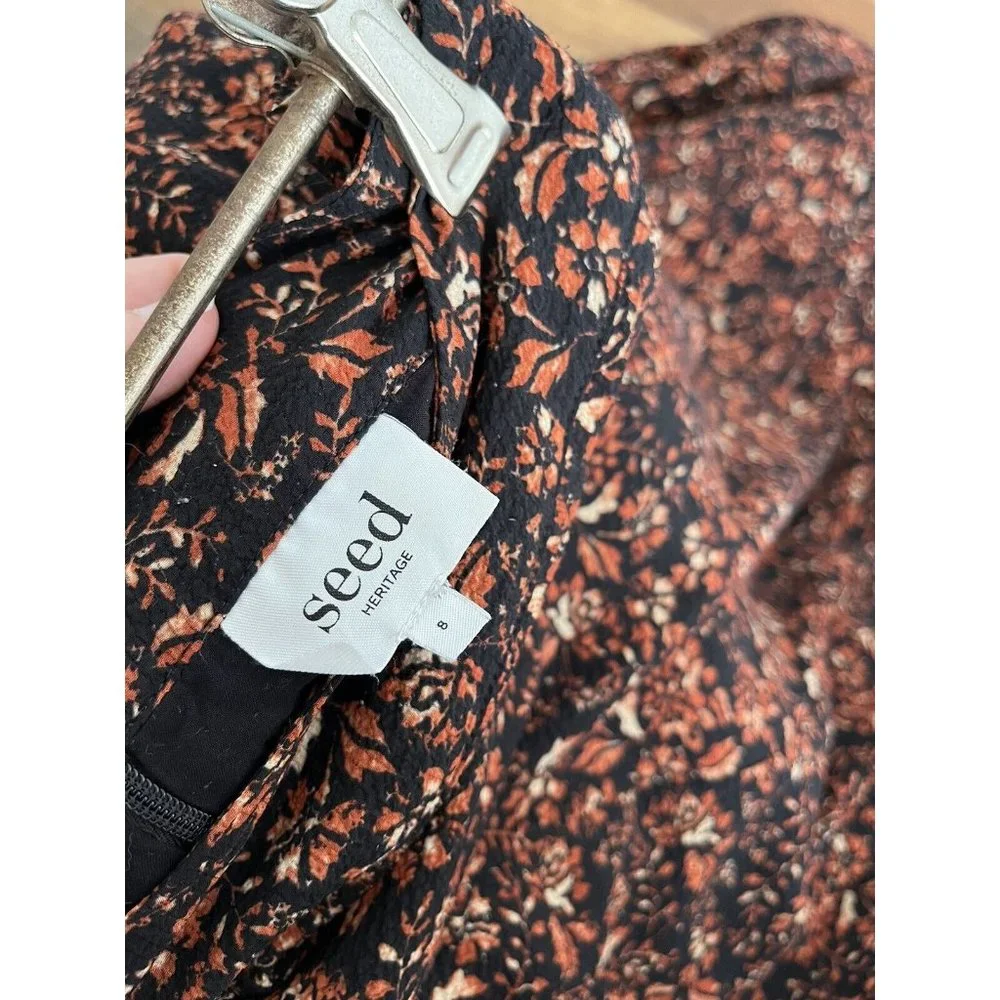 seed heritage Floral MIDI Skirt Size 8 - Picture 5 of 6